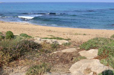 Akdeniz'de İsrail devletinin kuzey kıyısında 