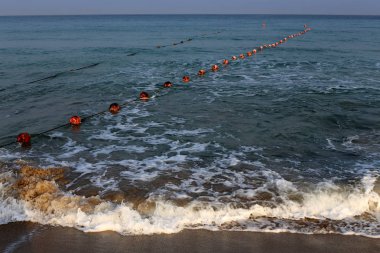 Akdeniz'de İsrail devletinin kuzey kıyısında 