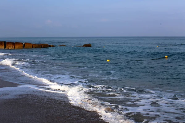 Côte Mer Méditerranée Nord État Israël — Photo