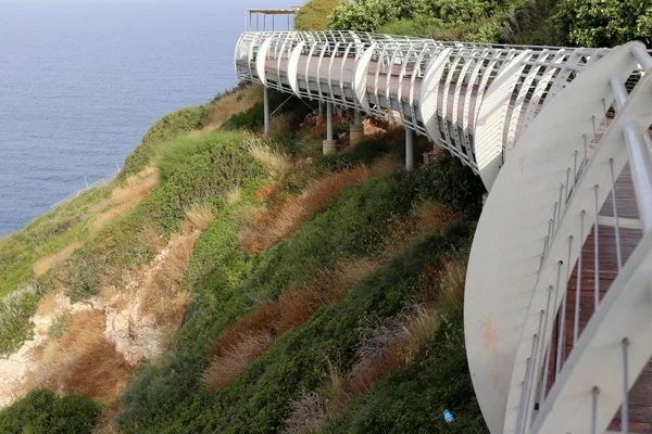 Γέφυρα Μια Τεχνητή Δομή Ανεγερθεί Κατά Διάρκεια Εμπόδιο — Φωτογραφία Αρχείου