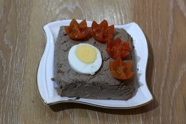 Pranzo Caldo Spuntino Sul Tavolo Del Ristorante — Foto Stock