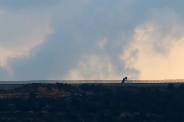 Cerca Parque Cidade Nas Margens Mediterrâneo Norte Israel — Fotografia de Stock