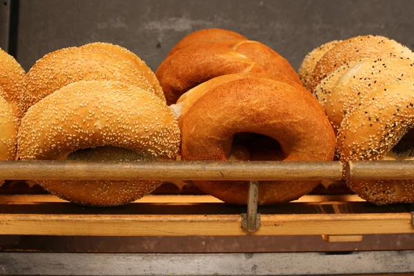 Хлеб Хлебобулочные Изделия Продаются Пекарне Израиле — стоковое фото