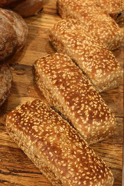 Pain Produits Boulangerie Sont Vendus Dans Une Boulangerie Israël — Photo