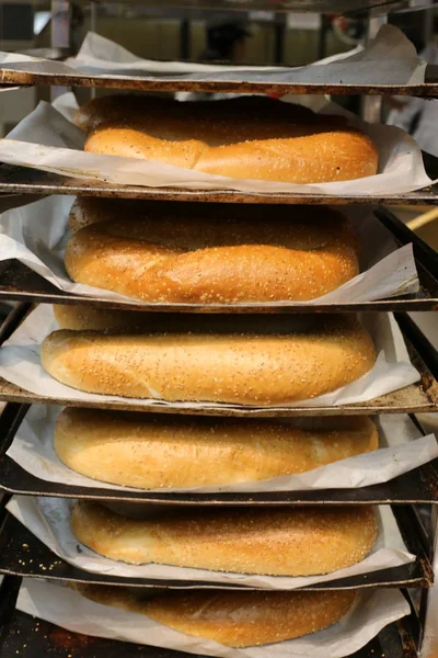 Brot Und Backwaren Werden Einer Bäckerei Israel Verkauft — Stockfoto