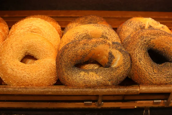 Хлеб Хлебобулочные Изделия Продаются Пекарне Израиле — стоковое фото
