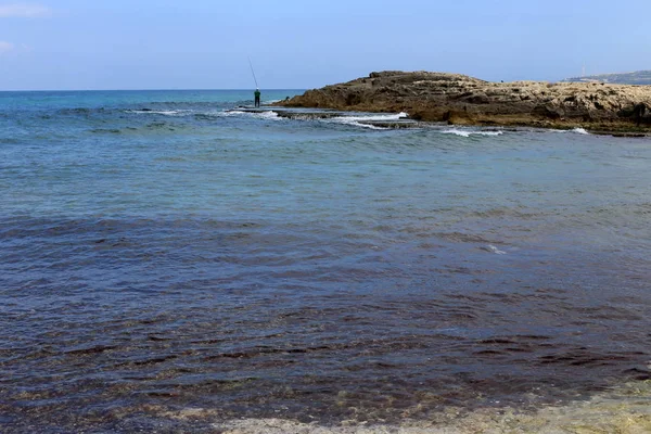 Kust Medelhavet Norra Delen Staten Israel Israel — Stockfoto