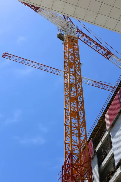 Trabalho Disposições Trabalho Num Estaleiro Construção Israel — Fotografia de Stock