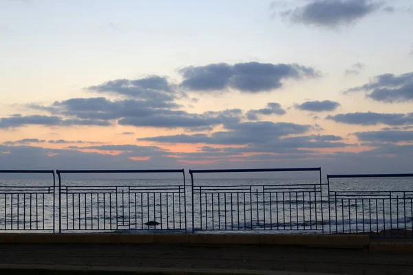 Огорожа Міському Парку Берегах Середземного Моря Північному Ізраїлі — стокове фото