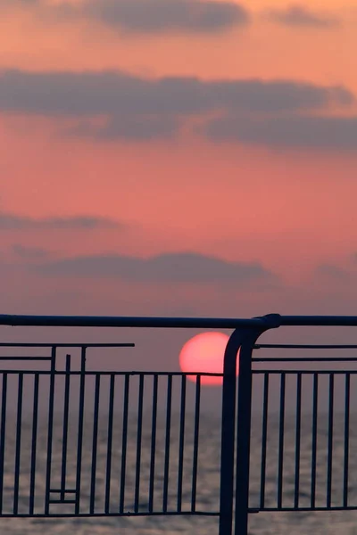 Hek Een Stadspark Aan Oevers Van Middellandse Zee Het Noorden — Stockfoto