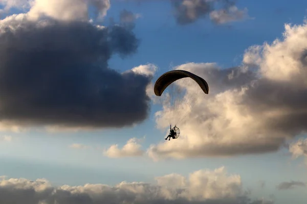 Vlucht Middellandse Zee Bij Zonsondergang Van Dag Noord Israël — Stockfoto