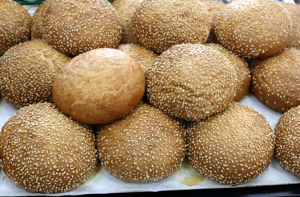 Bread Bakery Products Sold Store — Stock Photo, Image