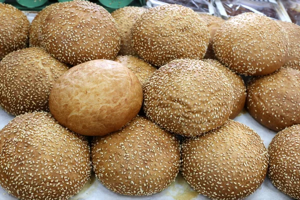 Brot Und Backwaren Werden Laden Verkauft — Stockfoto