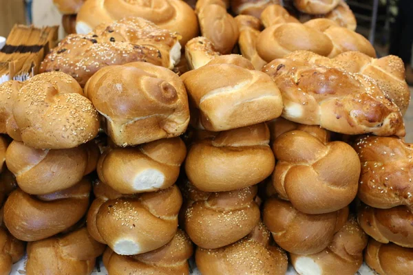 Ekmek Unlu Mamuller Mağazada Satılmaktadır — Stok fotoğraf