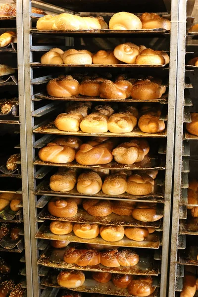 Pan Productos Panadería Venden Tienda — Foto de Stock