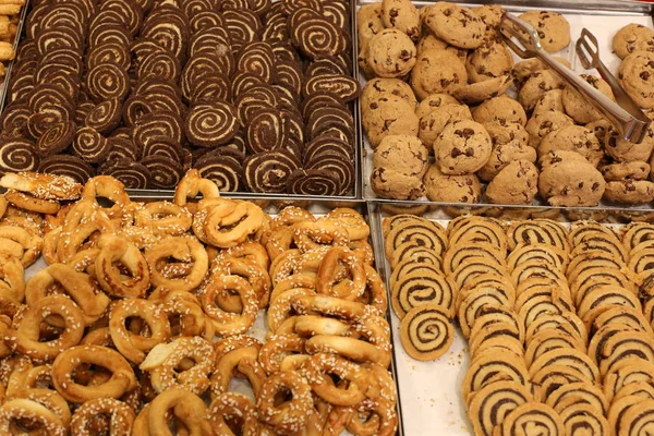 Pan Productos Panadería Venden Tienda — Foto de Stock