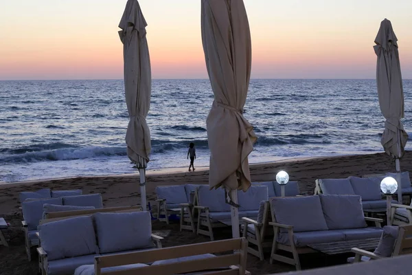 Bench City Park Mediterranean Coast North State Israel — Stock Photo, Image