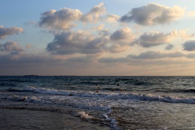 ıssız Kuzey İsrail'in Akdeniz kıyısında 
