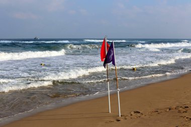 ıssız Kuzey İsrail'in Akdeniz kıyısında 