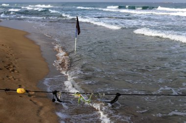 ıssız Kuzey İsrail'in Akdeniz kıyısında 