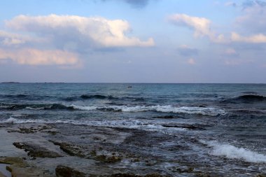 ıssız Kuzey İsrail'in Akdeniz kıyısında 