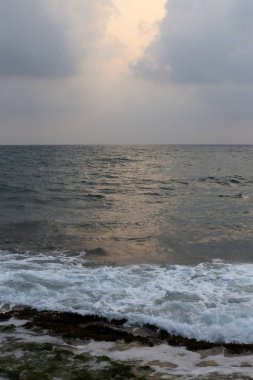 ıssız Kuzey İsrail'in Akdeniz kıyısında 