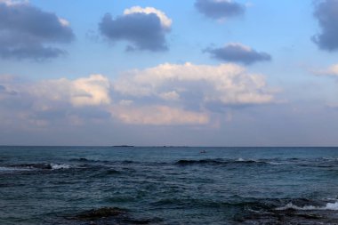 ıssız Kuzey İsrail'in Akdeniz kıyısında 