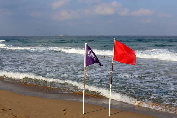 ıssız Kuzey İsrail'in Akdeniz kıyısında 