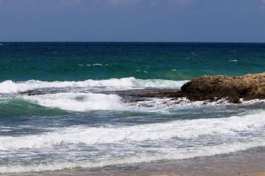 ıssız Kuzey İsrail'in Akdeniz kıyısında 