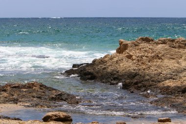 ıssız Kuzey İsrail'in Akdeniz kıyısında 
