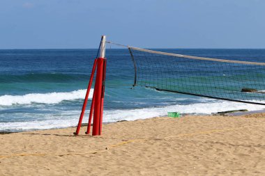 ıssız Kuzey İsrail'in Akdeniz kıyısında 