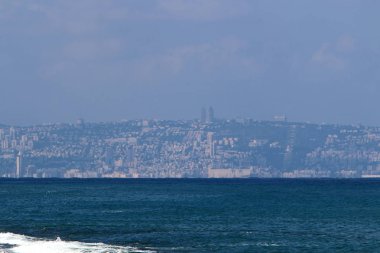 ıssız Kuzey İsrail'in Akdeniz kıyısında 