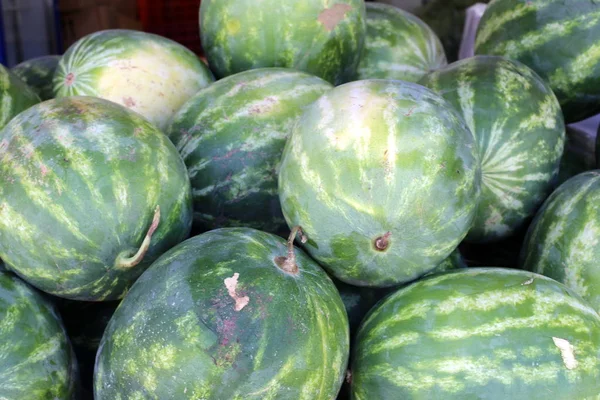 Fruits Légumes Frais Sont Vendus Dans Marché Ville Acre Israël — Photo