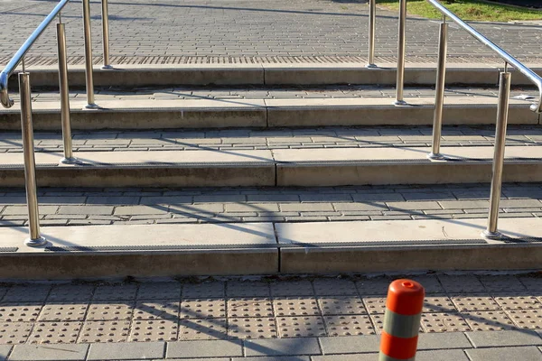 Das Treppenelement Eines Gebäudes Oder Einer Struktur Besteht Aus Einer — Stockfoto