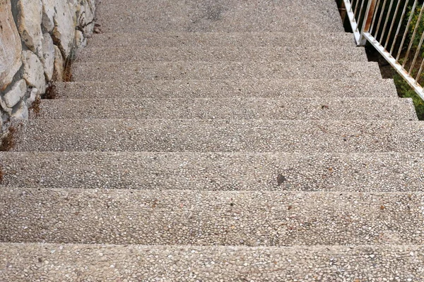 Lépcsőház Eleme Egy Épület Vagy Szerkezet Áll Egy Sor Lépést — Stock Fotó