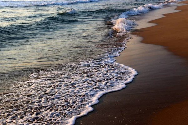 Côte Déserte Mer Méditerranée Nord État Israël — Photo