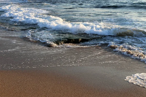 Côte Déserte Mer Méditerranée Nord État Israël — Photo