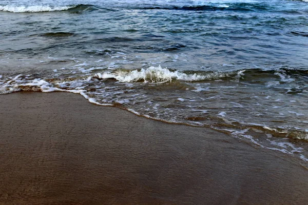 Deserted Coast Mediterranean Sea North State Israel — Stock Photo, Image