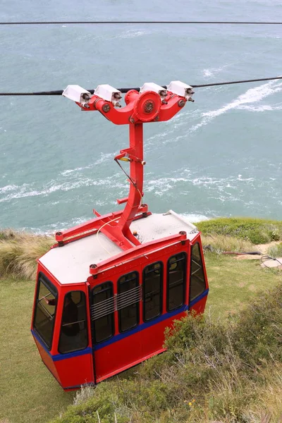 Teleférico Las Montañas Sobre Mar Mediterráneo Norte Israel — Foto de Stock