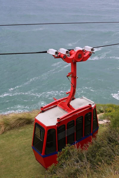 Teleférico Las Montañas Sobre Mar Mediterráneo Norte Israel — Foto de Stock