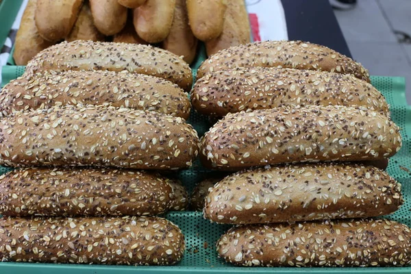 Brot Und Backwaren Einem Geschäft Israel Verkauft — Stockfoto