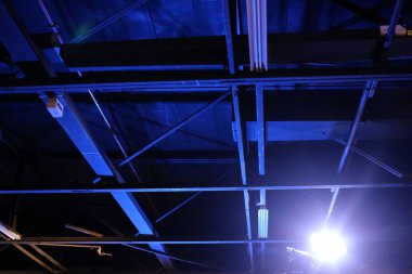 kuzey İsrail'de bir şehir parkı yüklü aydınlatma için fener 