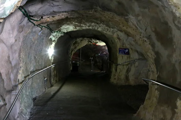 Grotten Den Bergen Von Rosh Hanikra Den Ufern Des Mittelmeeres — Stockfoto