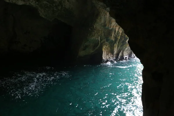 Srail Kuzeyinde Akdeniz Kıyısında Rosh Hanikra Dağlarında Grottoes — Stok fotoğraf