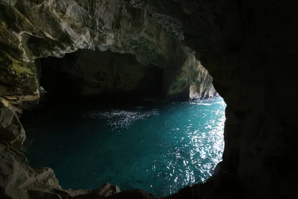 Grotten Den Bergen Von Rosh Hanikra Den Ufern Des Mittelmeeres — Stockfoto