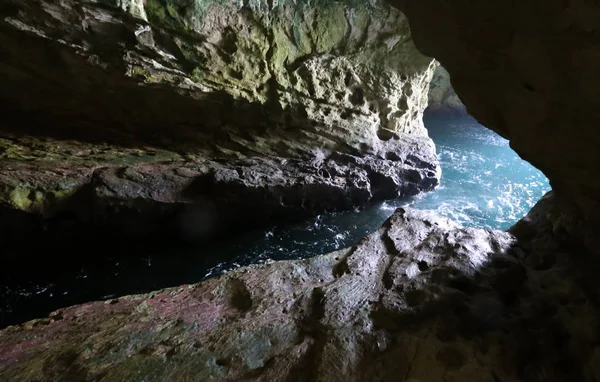 Grottoes Mountains Rosh Hanikra Shores Mediterranean Sea North Israel — Stock Photo, Image