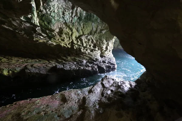 Grotten Den Bergen Von Rosh Hanikra Den Ufern Des Mittelmeeres — Stockfoto