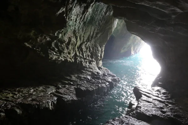 Grotten Den Bergen Von Rosh Hanikra Den Ufern Des Mittelmeeres — Stockfoto