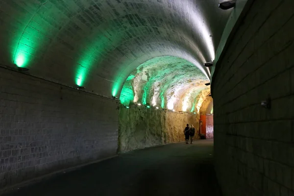 Srail Kuzeyinde Akdeniz Kıyısında Rosh Hanikra Dağlarında Grottoes — Stok fotoğraf