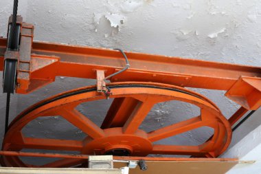 Rosh Hanikra İsrail'in kuzeyinde Akdeniz üzerinde dağlarda Cableway 